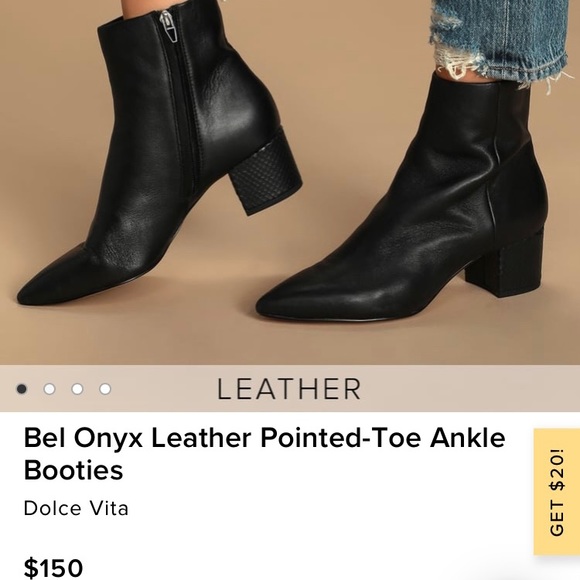 Dolce Vita Pointed Toe Ankle Booties - Picture 2 of 7